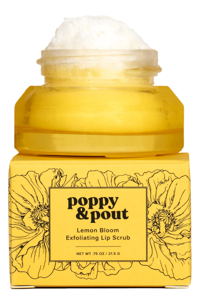 Poppy & Pout Flower Power Lip Scrub - LEMON BLOOM