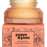 Poppy & Pout Flower Power Lip Scrub - PINK GRAPEFRUIT