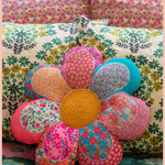 Whimsy Flower Patchwork Pillow | Natural Life