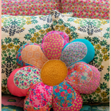 Whimsy Flower Patchwork Pillow | Natural Life