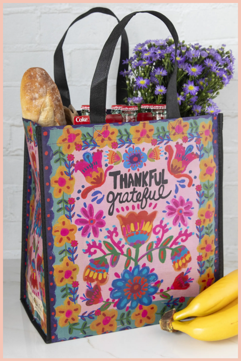 Thankful + Grateful Grocery Bags | Natural Life