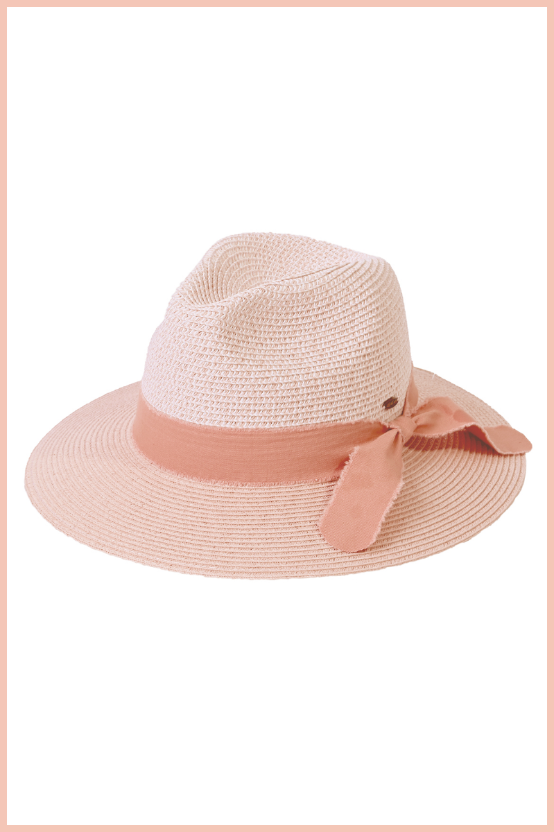 CC Two Tone Straw Fedora