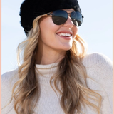 Amador Sunnies | Matte Onyx + Beechwood | Blue Planet