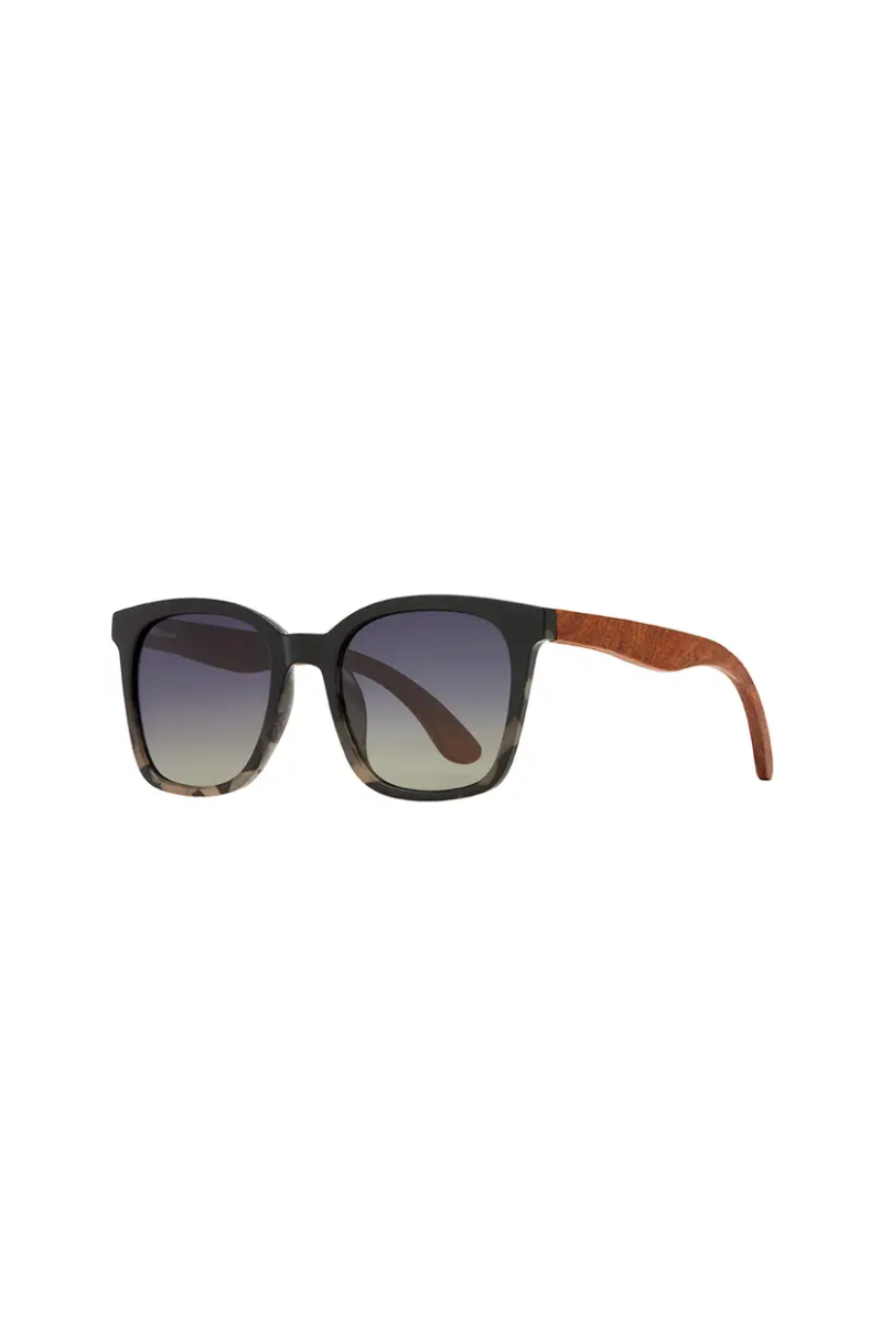 Alaina | Onyx/Ivory Tortoise + Walnut Wood | Blue Planet