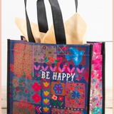 Medium Happy Bag | Natural Life | Be Happy