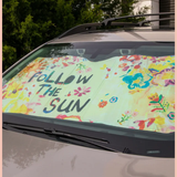 Life Is A Canvas Car Sunshade | Natural Life