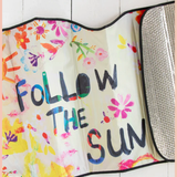 Life Is A Canvas Car Sunshade | Natural Life