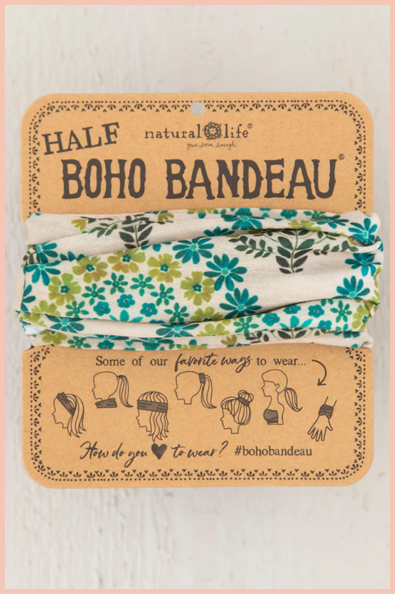 Half Boho Bandeau | Medallion Cream Floral
