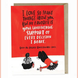 Unwavering Support Friendship Card