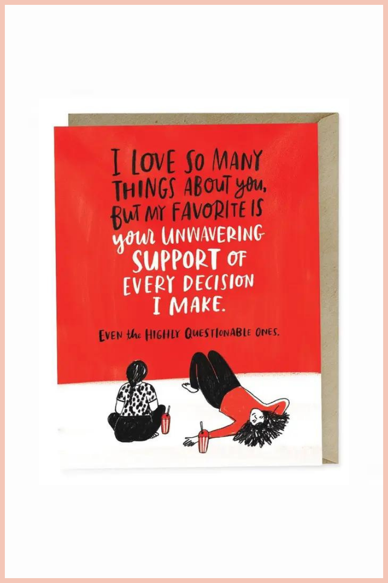 Unwavering Support Friendship Card