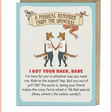 Got Your Back Affimations Friendship Card