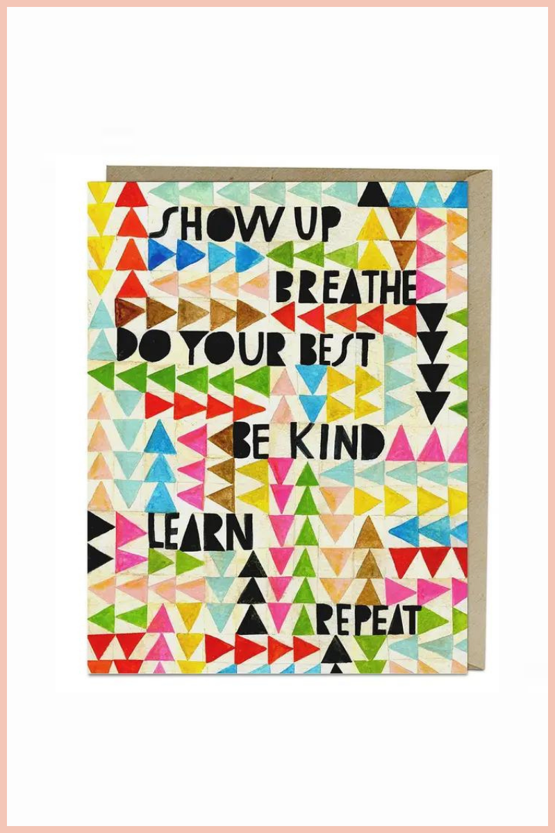 Show Up, Breath Encouragement Card