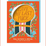 Last F*ck Sticker Birthday Card