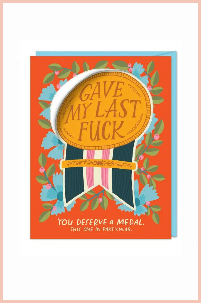 Last F*ck Sticker Birthday Card