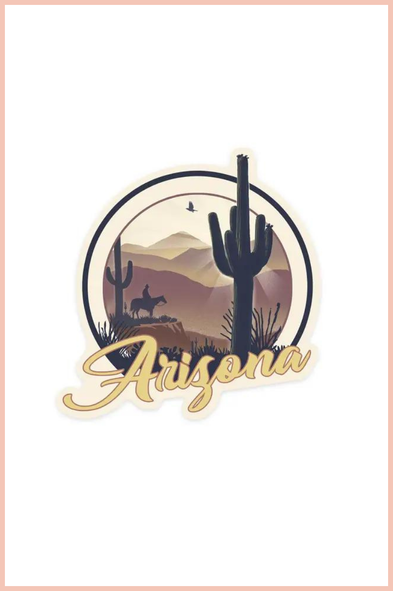 AZ Lithograph Badge Sticker | 3.5" x 3.5"