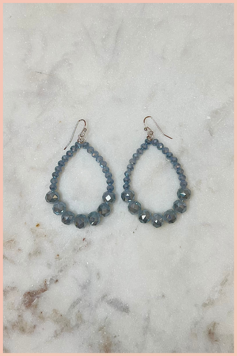 Beaded Teardrop Earrings