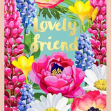 Lovely Friend | Sustainable Wood Postcard