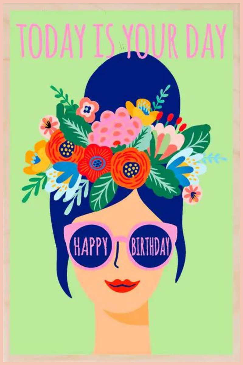 Today Is Your Day | Sustainable Wood Postcard
