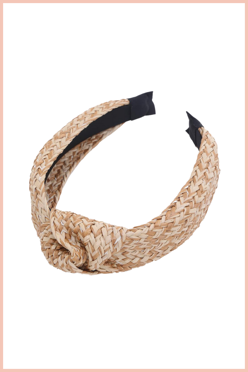 Fashion Straw Knotted Headband