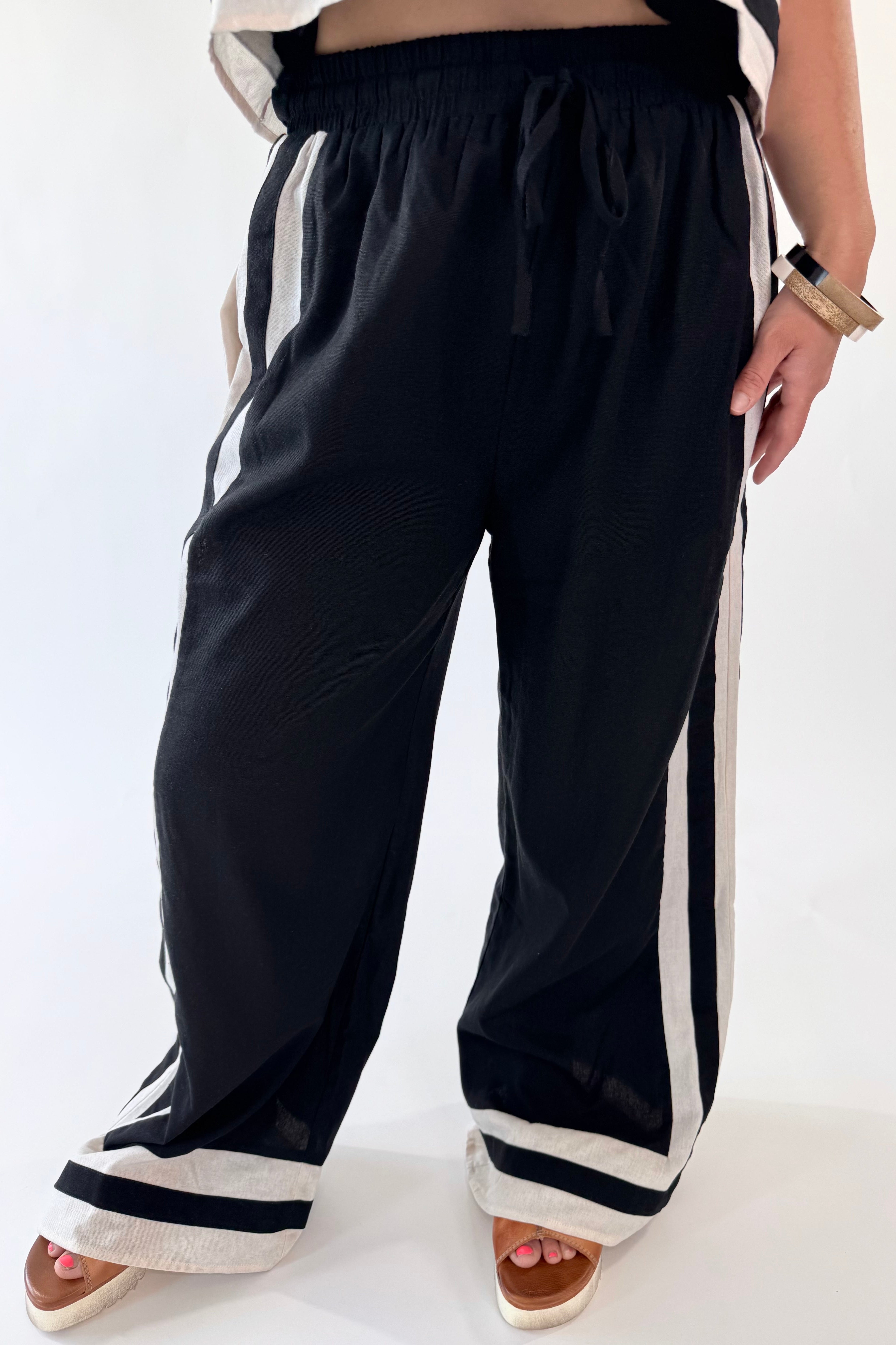 Salt & Stripes Linen Bottom