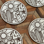 Arizona Desert Circle Magnet