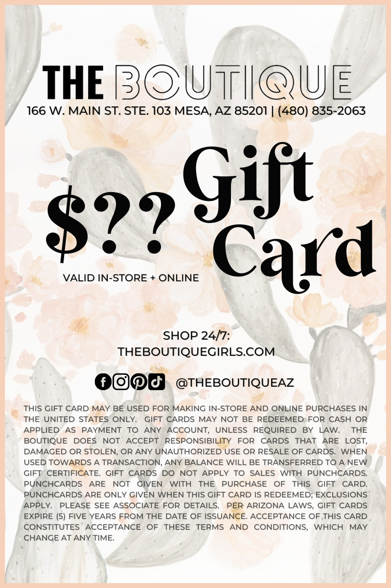 GIFT CARD | THE BOUTIQUE