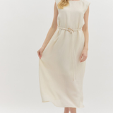 Belted Midi Shift Dress
