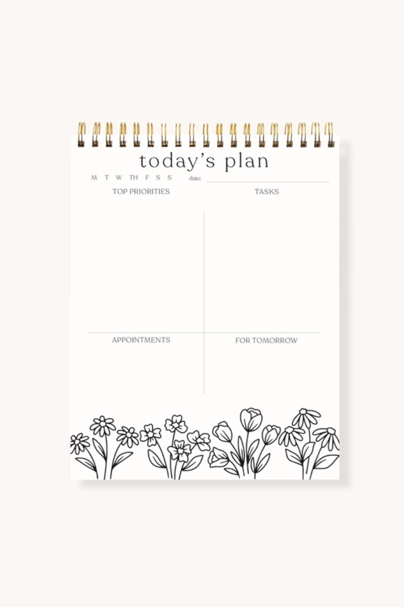 Color-In Spiral Daily Planner