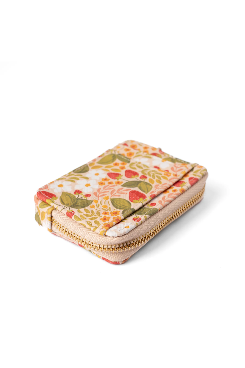 Floral Zip Wallet | Strawberry Fields