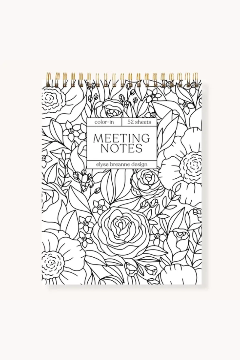 Color-In Spiral Meeting Notes