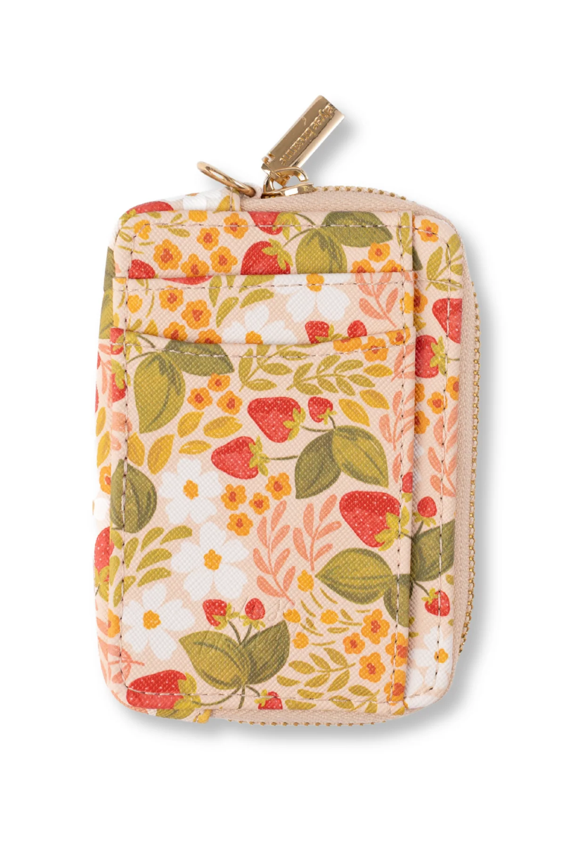 Floral Zip Wallet | Strawberry Fields