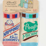 Napping? In This Economy?/Poop Machine Baby Socks
