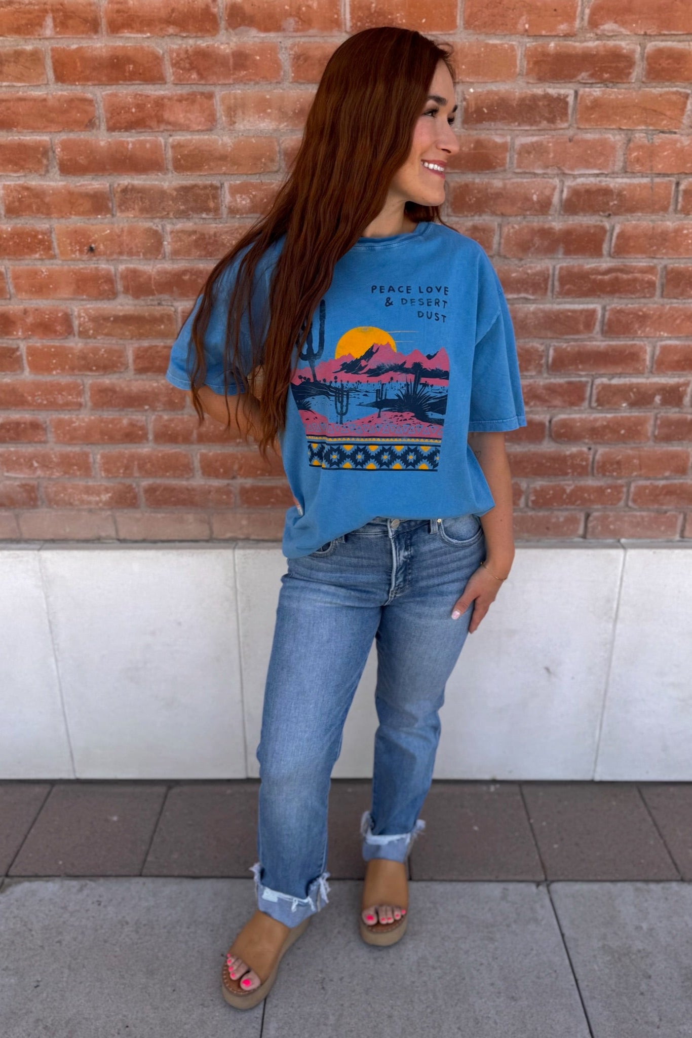 RISEN Tummy Control High Rise Crop Straight-Cuffed Denim