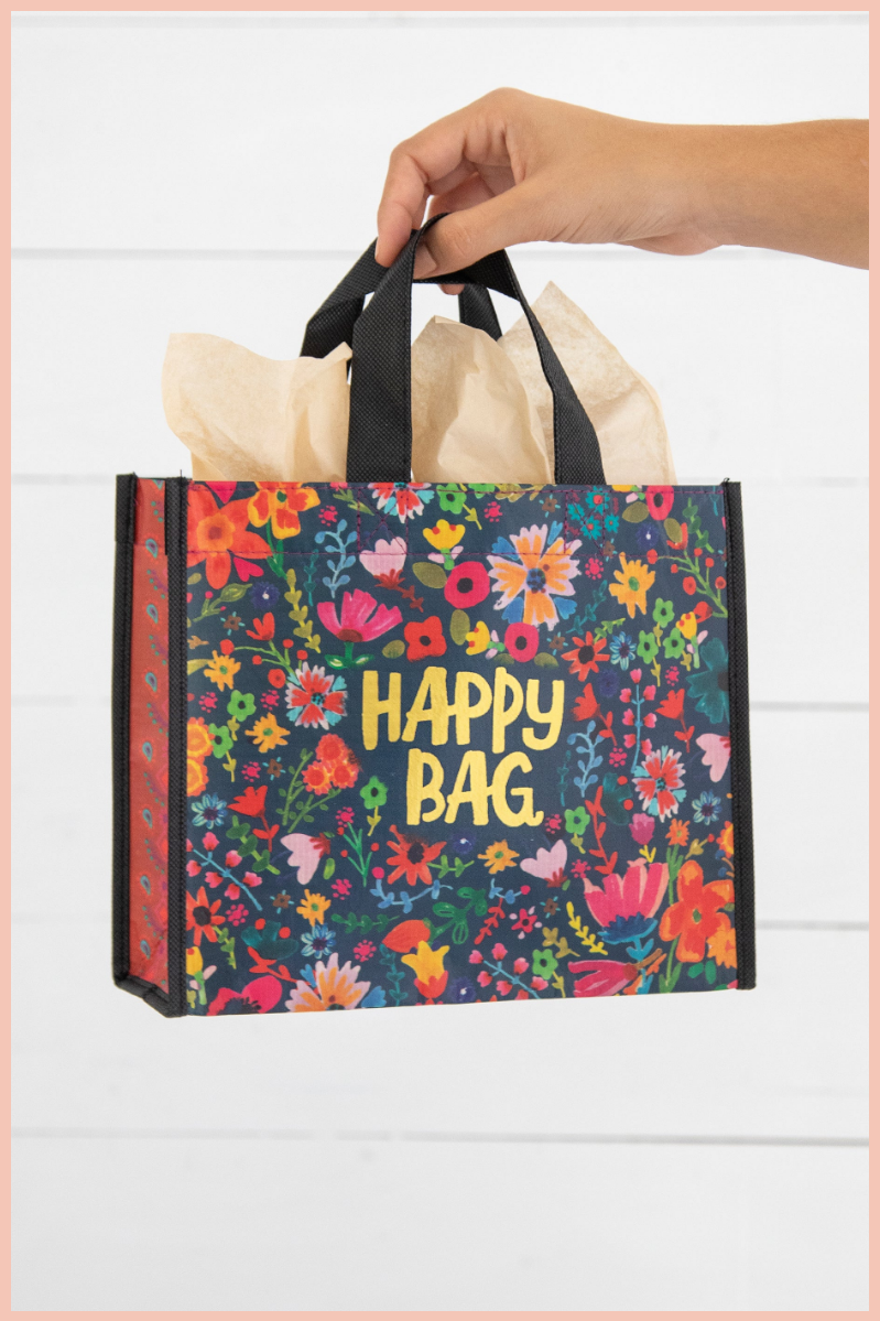 Medium Happy Bag | Natural Life | Gold