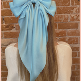 Satin Ribbon Bow Barrette | Long