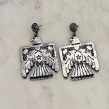 Firebird Dangle Earrings | Silver