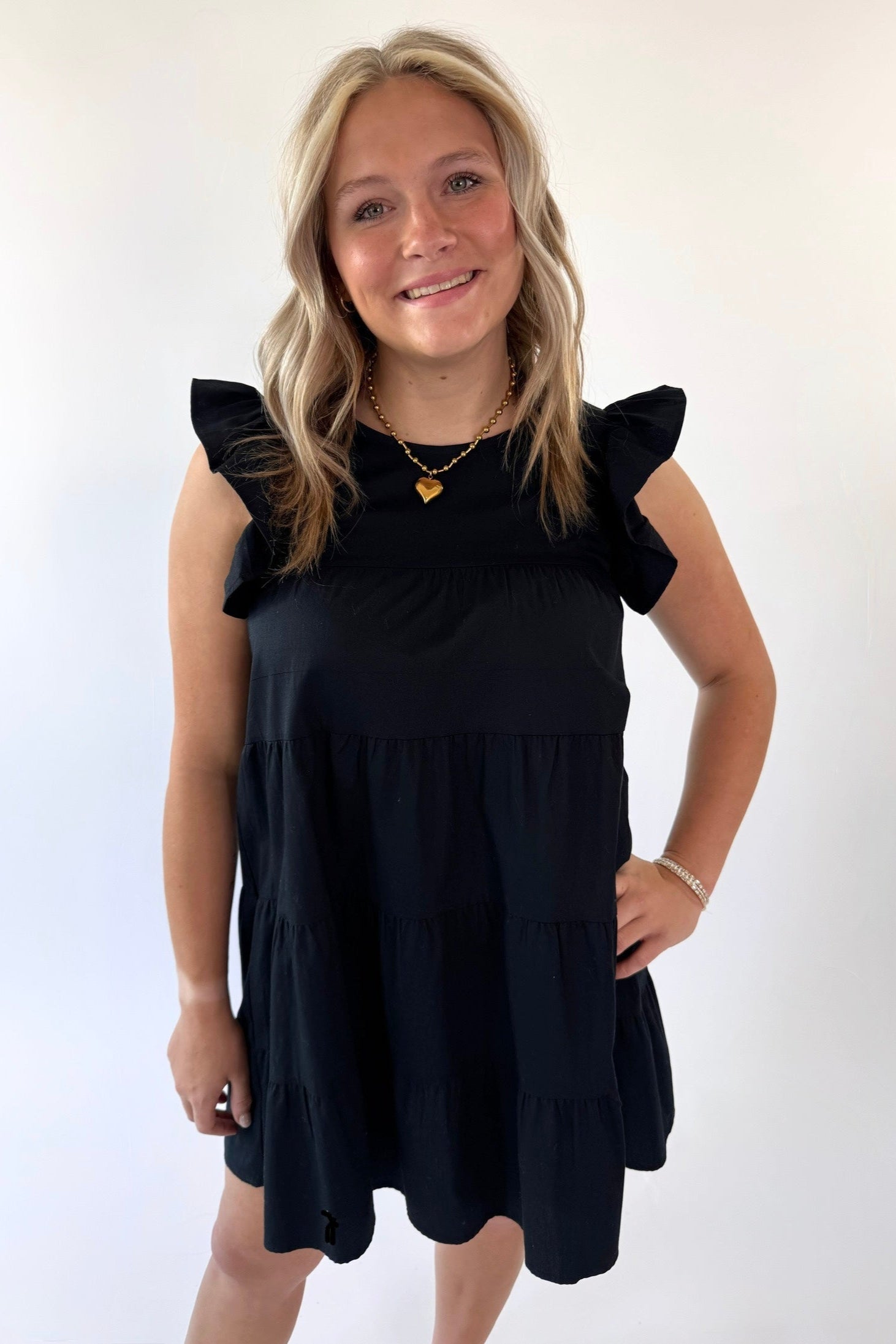 Little Ruffled Black Dress