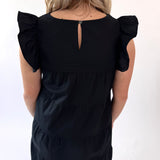 Little Ruffled Black Dress