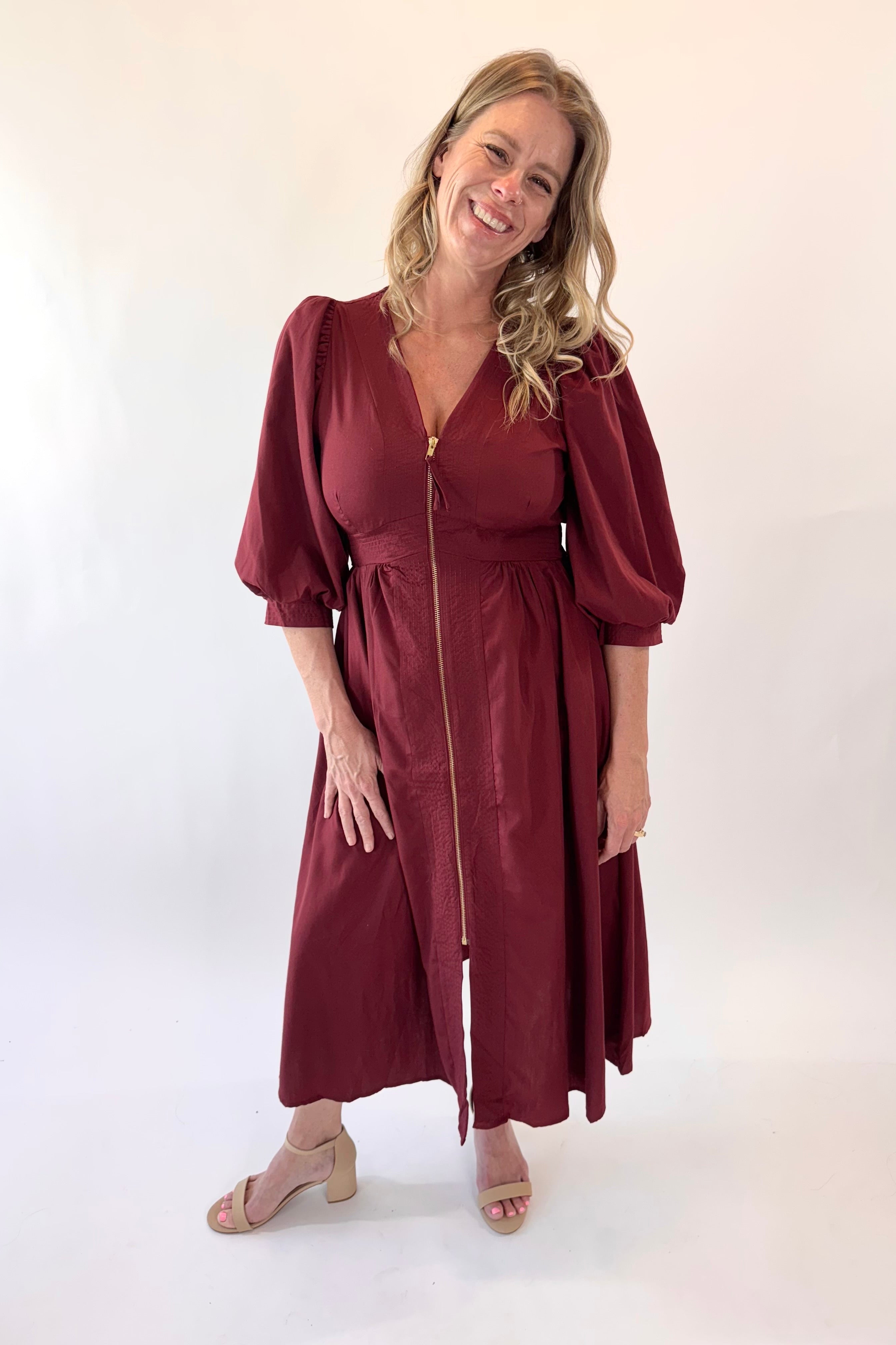 The Timeless Gather Smocked Midi Dress The Boutique The Timeless Gather Smocked Midi Dress The Boutique