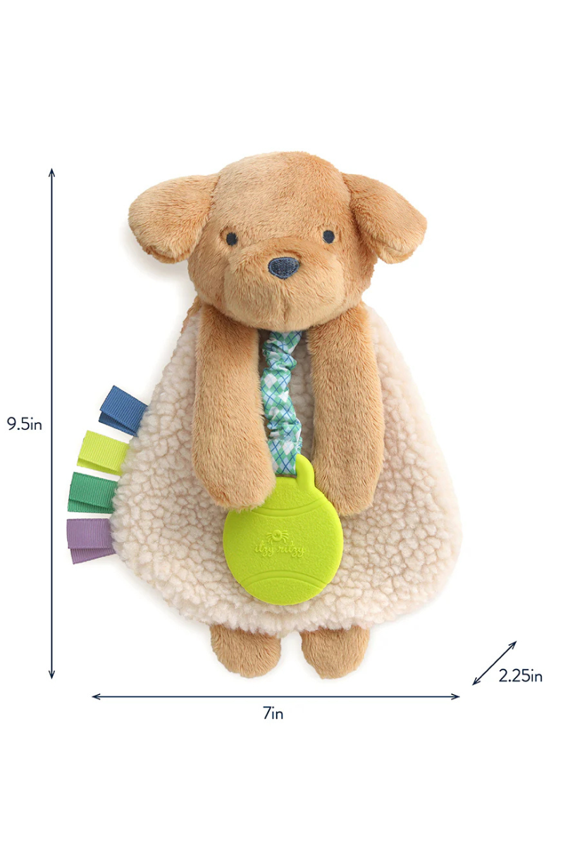 Itzy Lovey™ Plush and Teether Toy | Trevor the Puppy