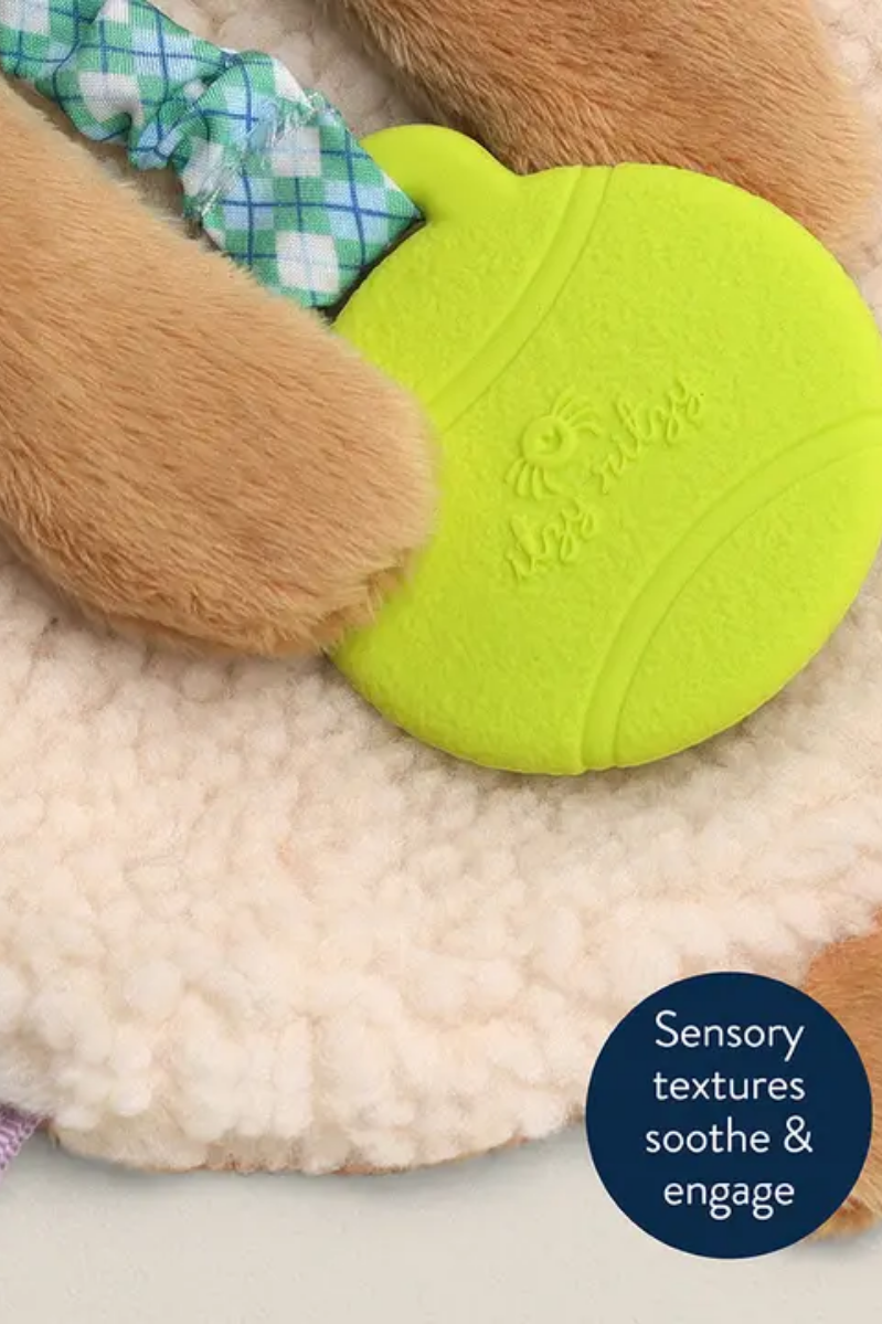 Itzy Lovey™ Plush and Teether Toy | Trevor the Puppy