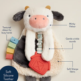 Itzy Lovey™ Plush and Teether Toy | Carmen the Cow