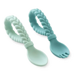 Sweetie Spoons™ - Silicone Baby Fork + Spoon Set | Itzy Ritzy