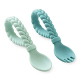 Sweetie Spoons™ - Silicone Baby Fork + Spoon Set | Itzy Ritzy