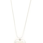 Big Love Heart Necklace | Silver