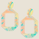 Acetate Marble Earrings | Multicolor