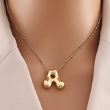 Bubble Letter Necklace
