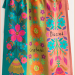 Cotton Dish Towel | Natural Life | Thankful Grateful Blessed