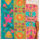 Cotton Dish Towel | Natural Life | Thankful Grateful Blessed