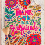 Cotton Dish Towel | Natural Life | Thank God for Girlfriends
